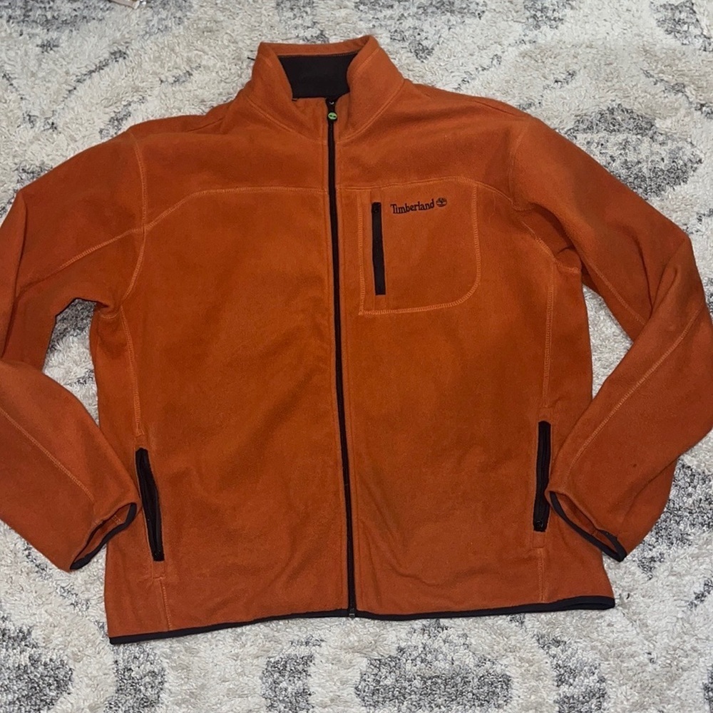 Timberland Cowl/Turtle neck Full Zip Fleece Sweater  XXL